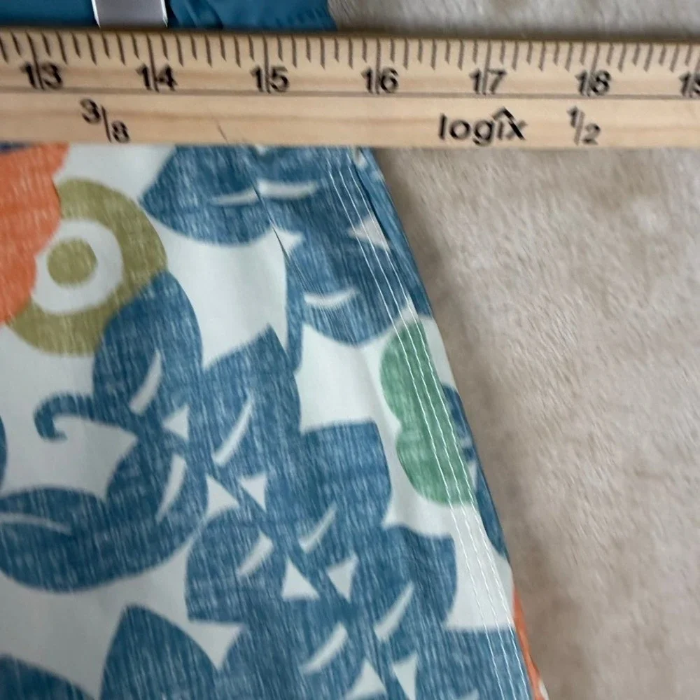 Vissla Mens Upcycled Coconut Floral Board Shorts Orange Teal Size 29 M106XZAN